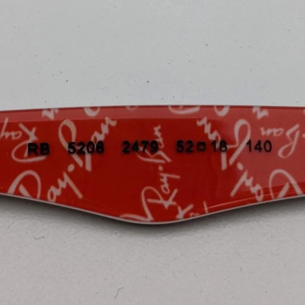 🕶️Ray-Ban RB5206 2479 Eyeglasses 52/18 140 /ALK656🕶️ - Picture 3 of 7
